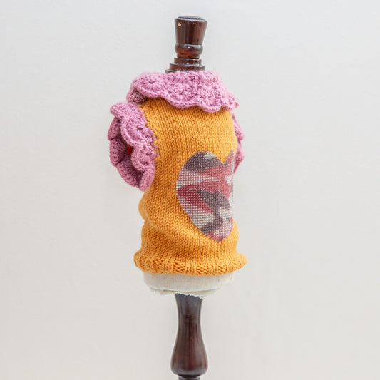 13-pullover wool yellow and pink lurex