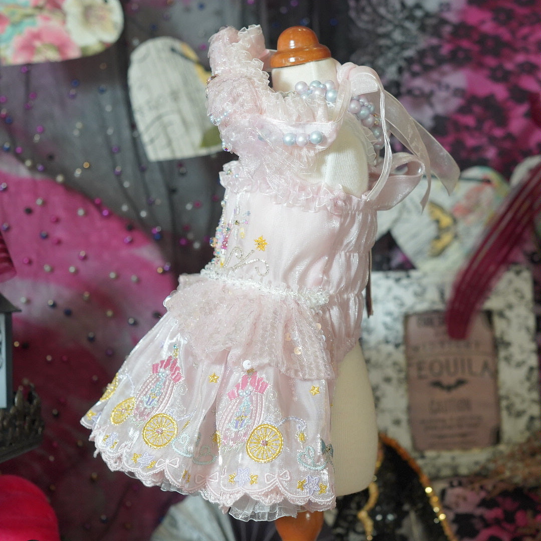 ピンクシンデレラワンピース【Miss blue pet】