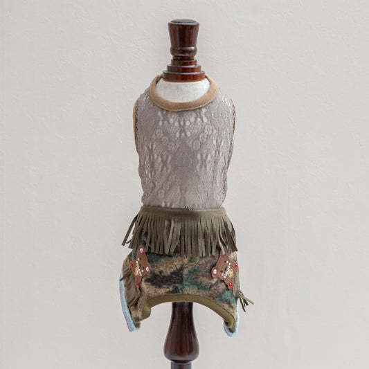 フリンジリメイク迷彩パンツ