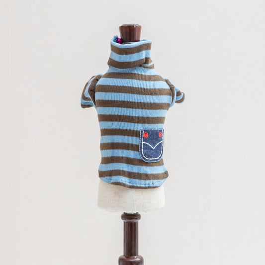 パッチポケットボーダータートル【Ruban D'or】