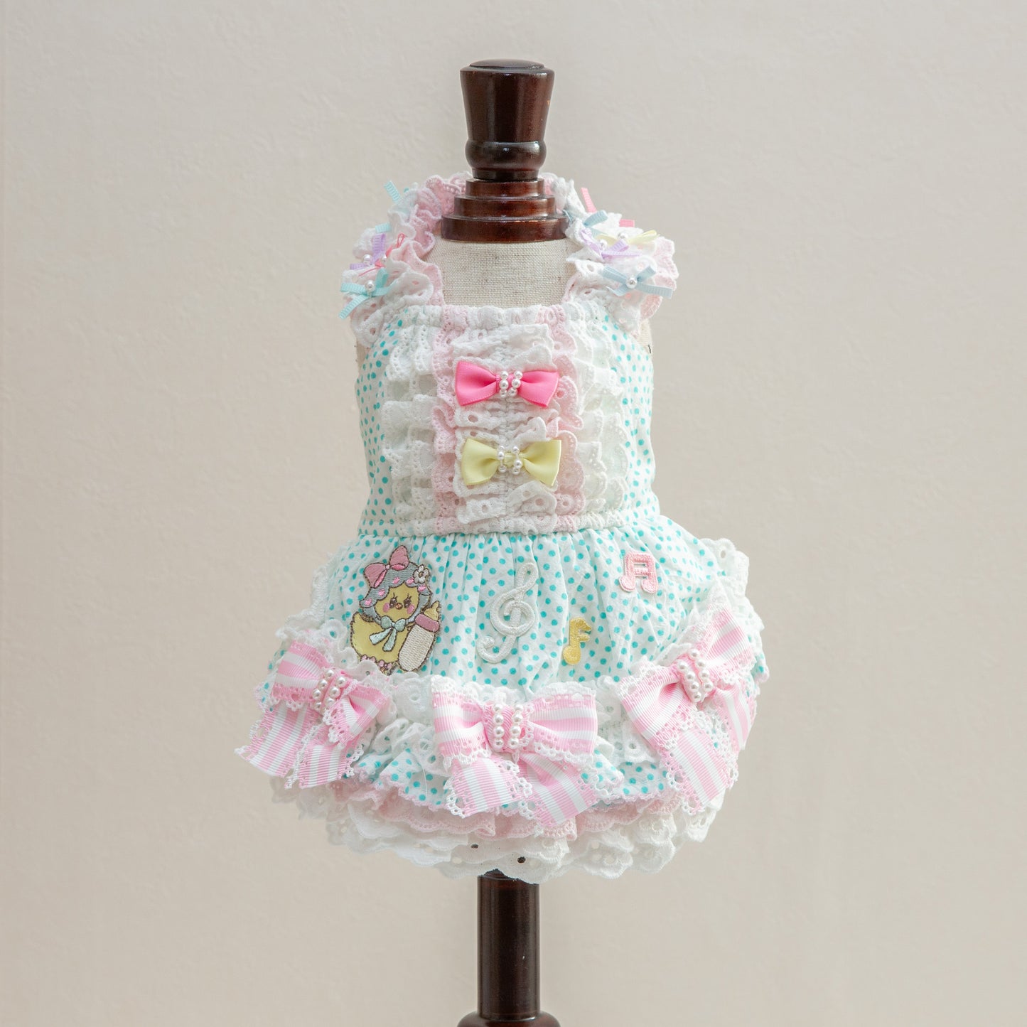 Dot duck ワンピース 【Miss blue pet】