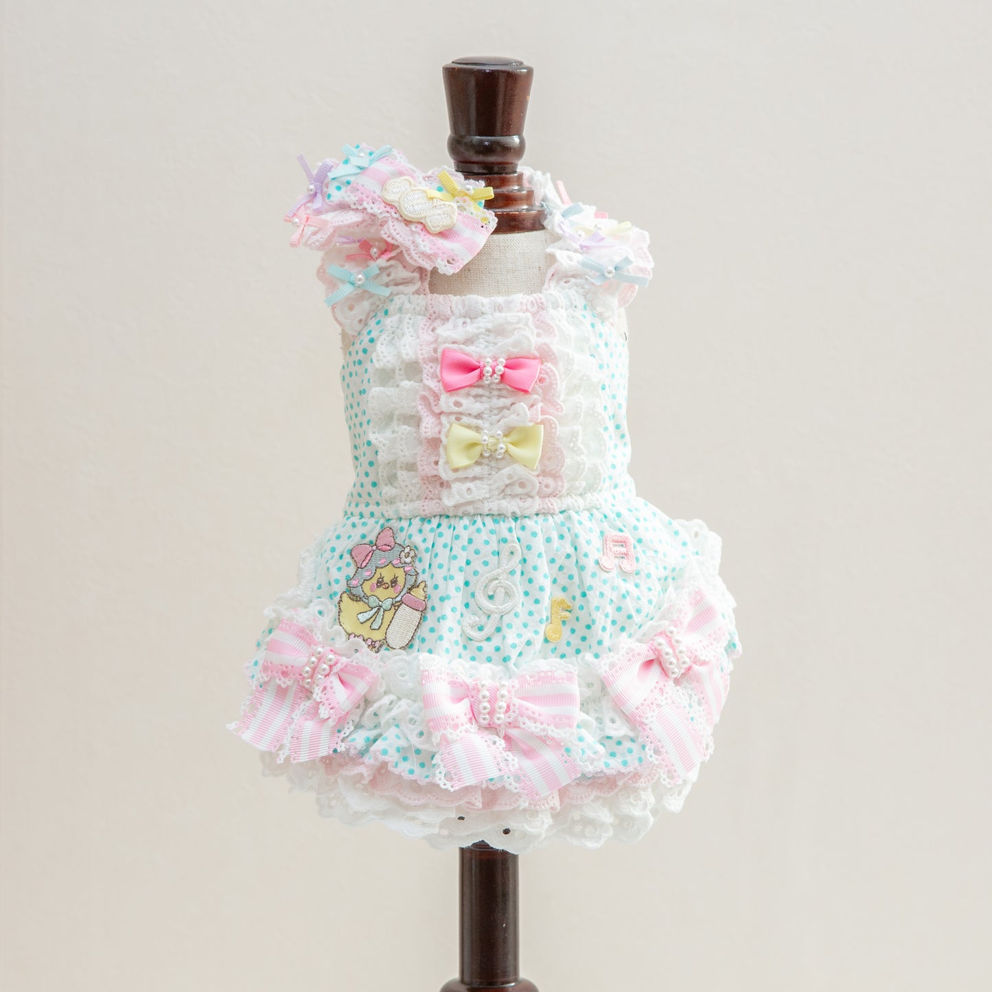 Dot duck ワンピース 【Miss blue pet】
