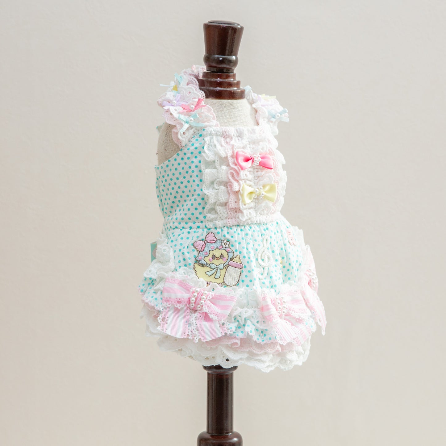 Dot duck ワンピース 【Miss blue pet】