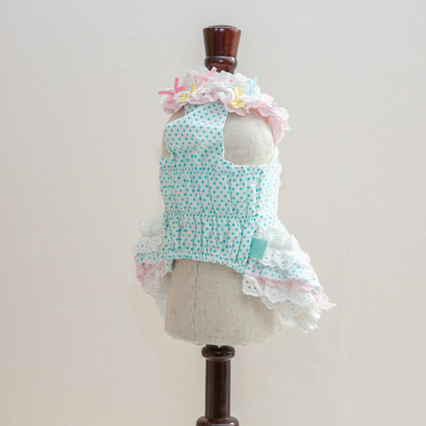 Dot duck ワンピース 【Miss blue pet】
