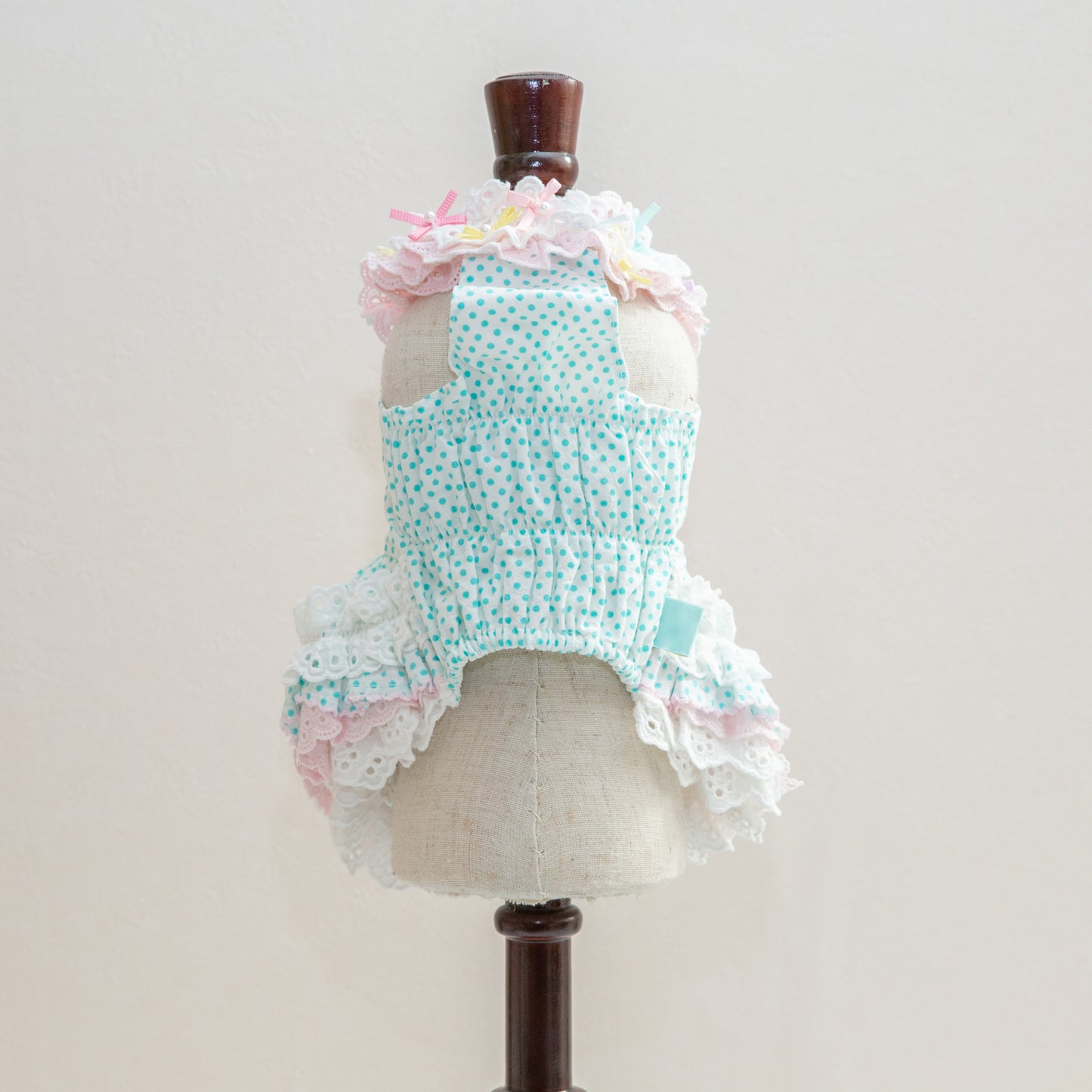 Dot duck ワンピース 【Miss blue pet】