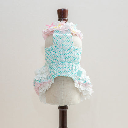 Dot duck ワンピース 【Miss blue pet】