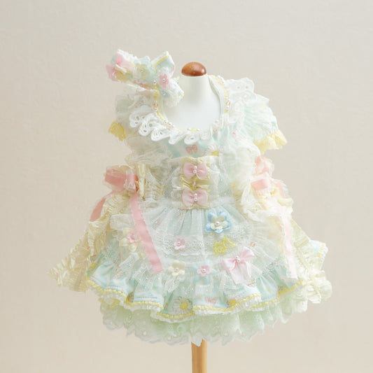 Daisy girl ｴﾌﾟﾛﾝset 【Miss blue pet】