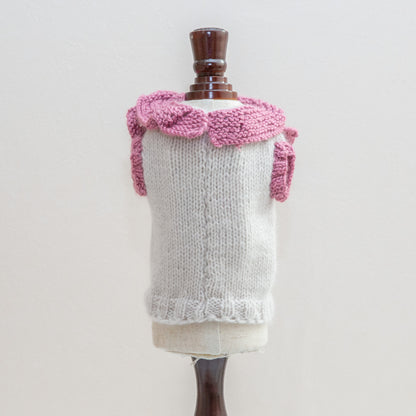 14-pullover cashmere bib bow