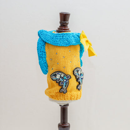 74-sweater yellow with dolphin