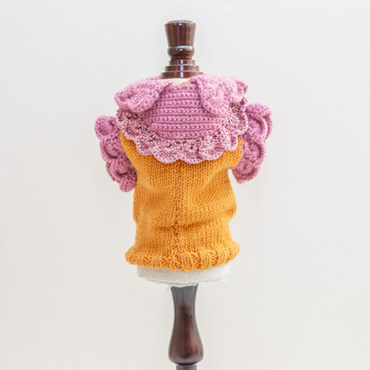 13-pullover wool yellow and pink lurex