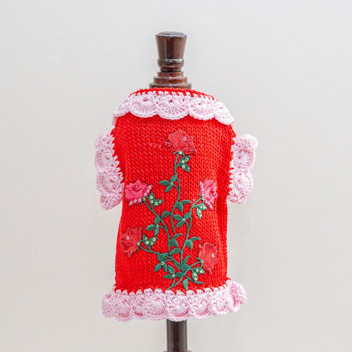 HandKnit summersweater with swarov