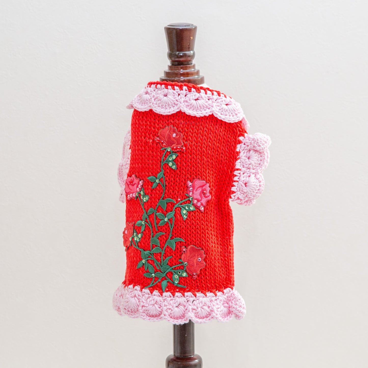 HandKnit summersweater with swarov