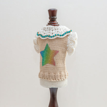 66-sweater with ivory big stars