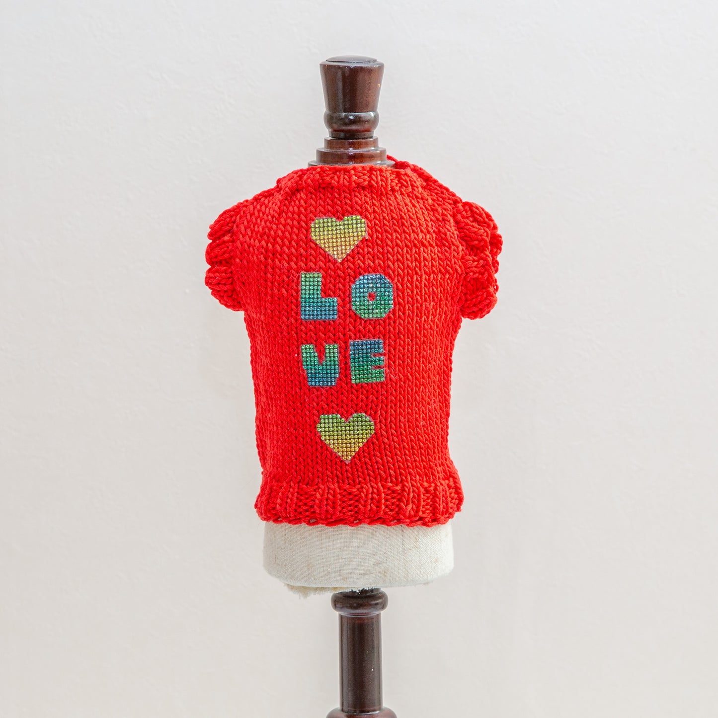 44-sweater red with love written