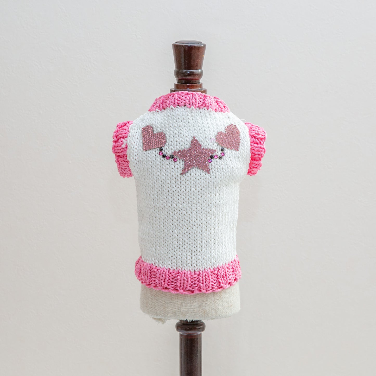 18-sweater Moschino style white