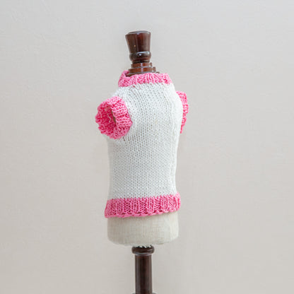 18-sweater Moschino style white