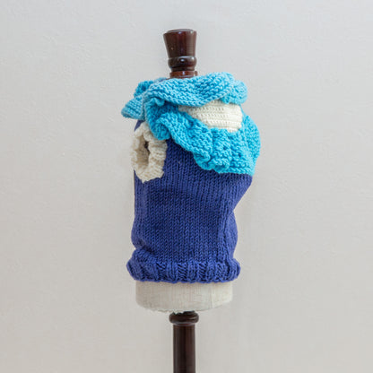 15-pullover bib blue wool crystals