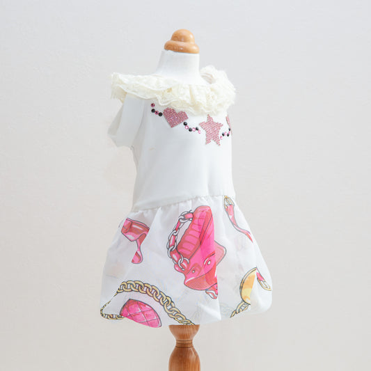 13-dress white moschino limited