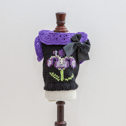 52-sweater black with iris embroidery