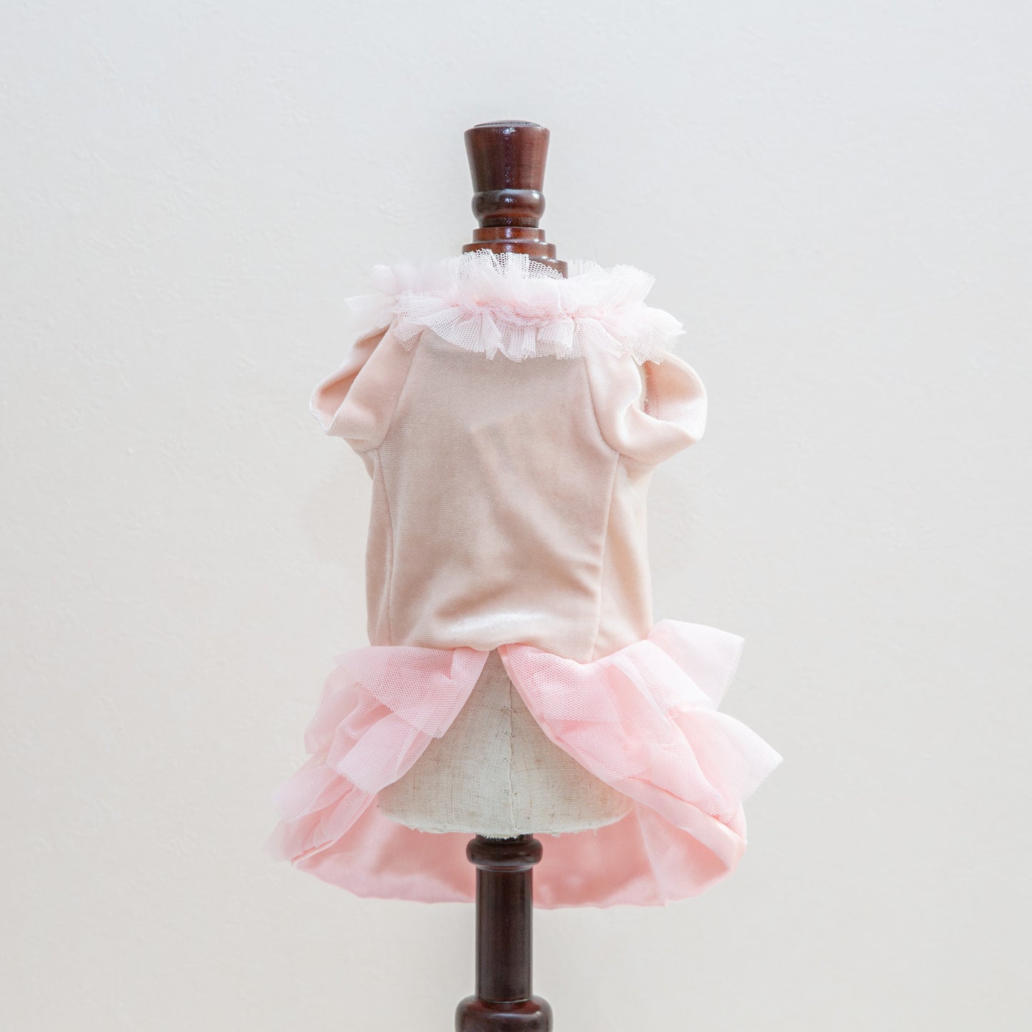 109-dress flowers pink grey