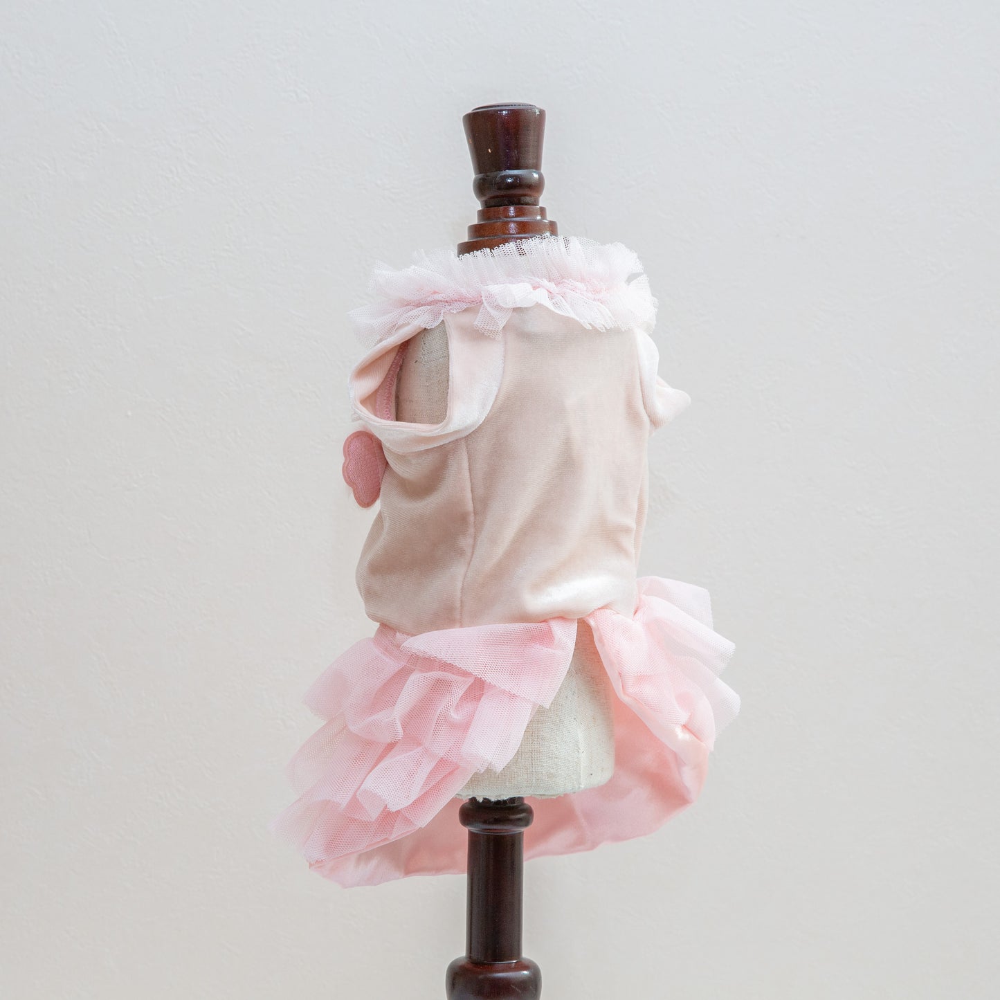 109-dress flowers pink grey