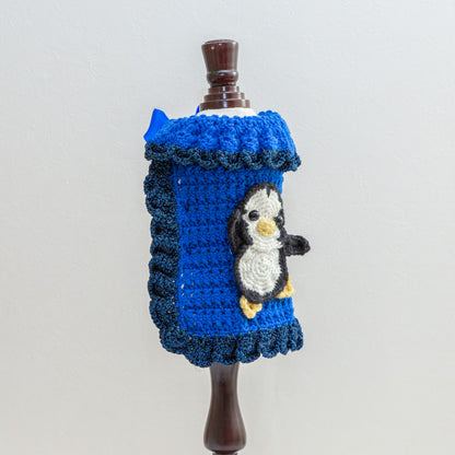 63-coat crochet blue penguin