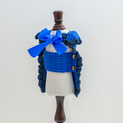 63-coat crochet blue penguin