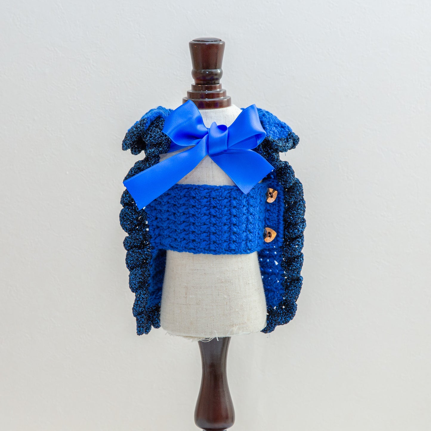 63-coat crochet blue penguin
