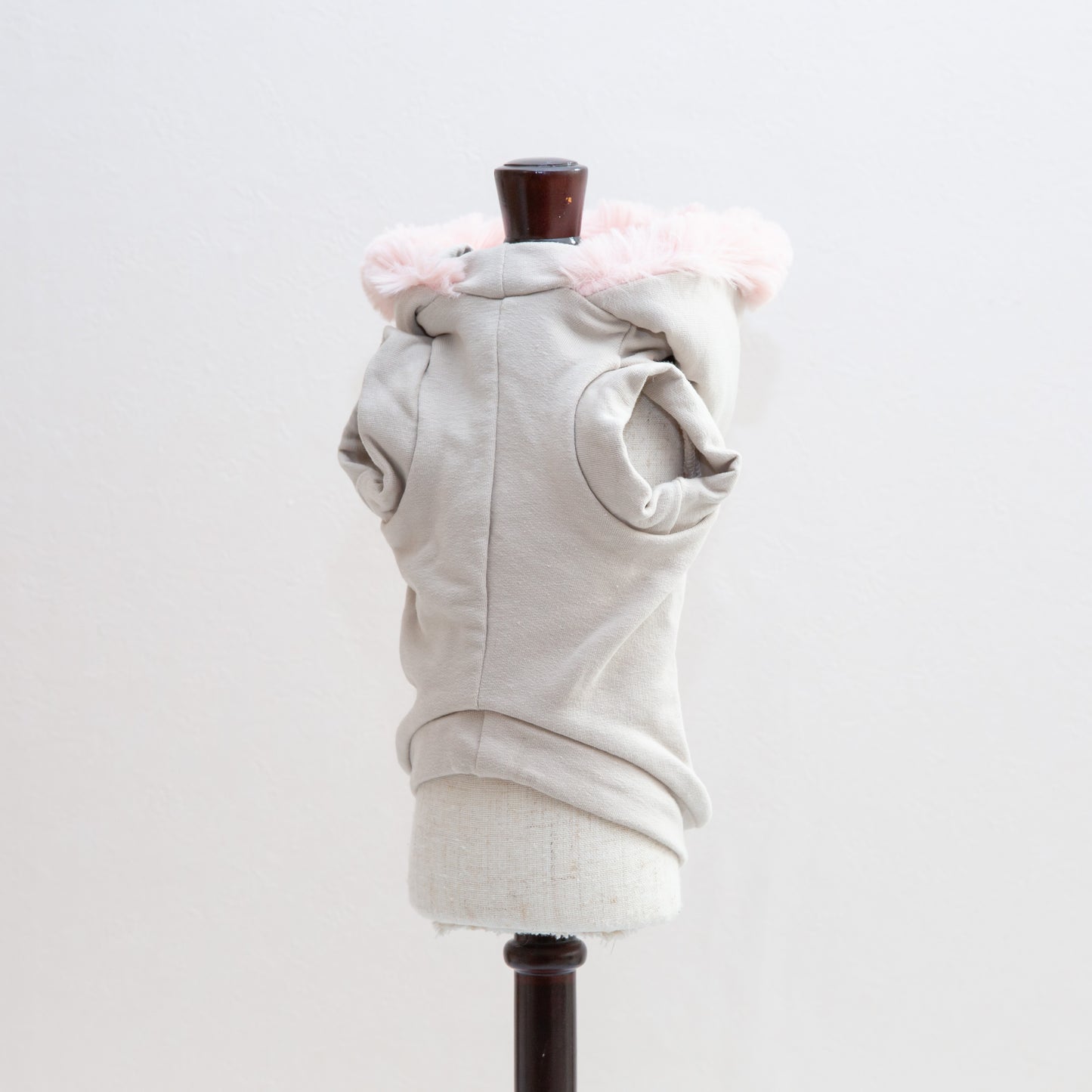 Hoodie sweatshirt crystals fakefur