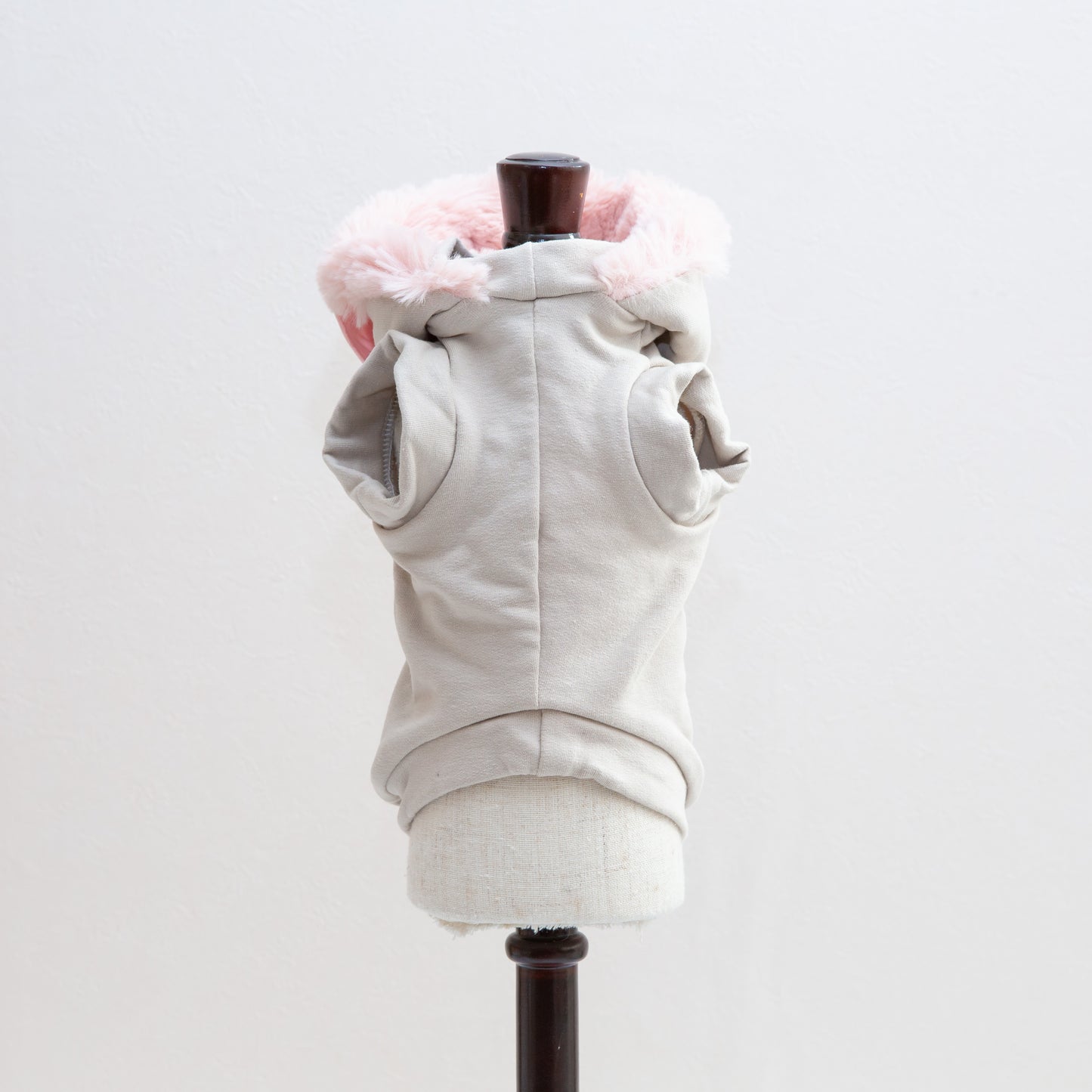 Hoodie sweatshirt crystals fakefur