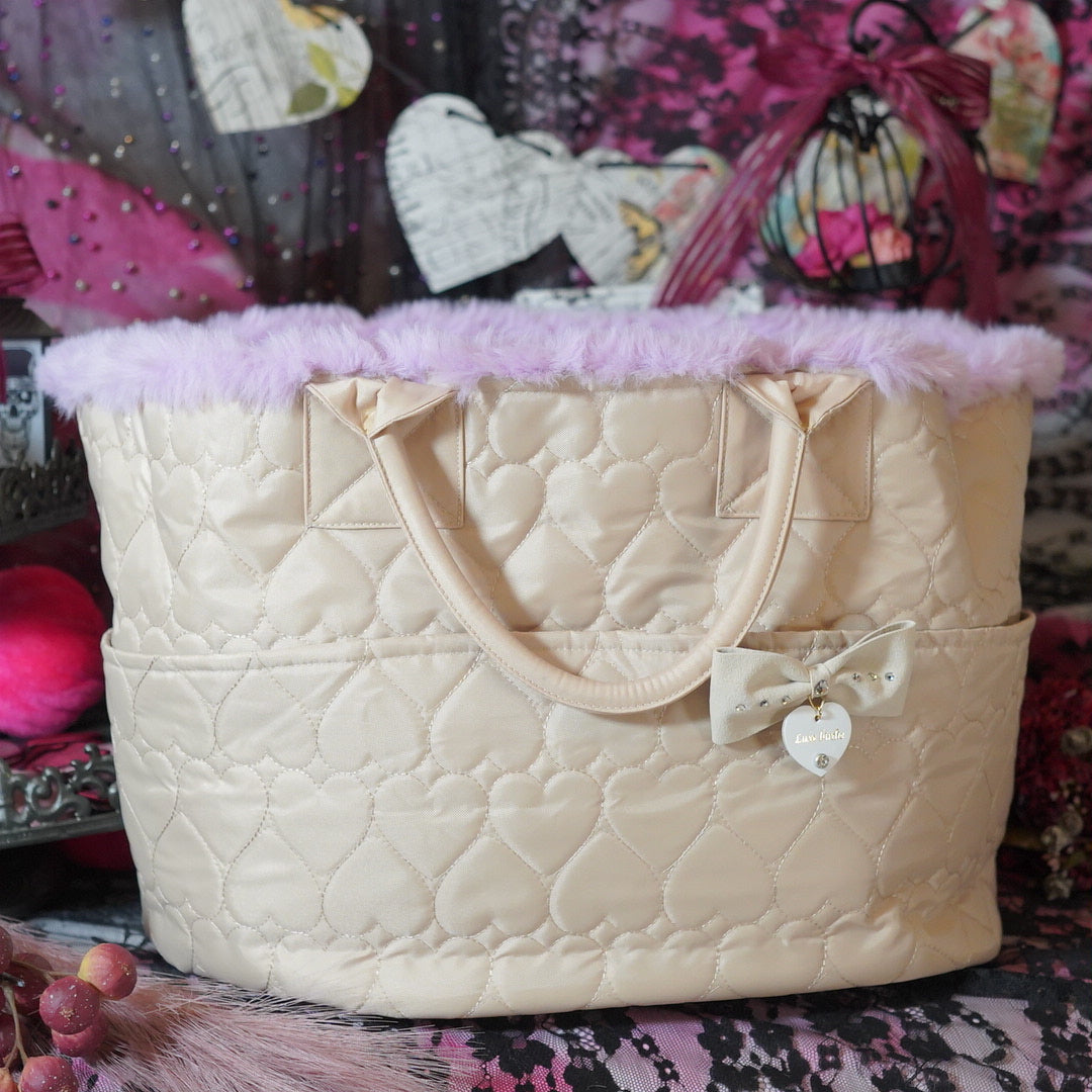 Luxe スリーピーファーハートキルトバッグ【Luxebirdie】