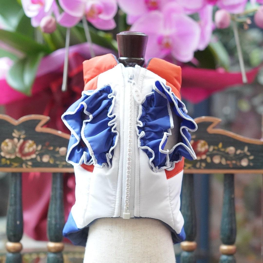 トリコロールダウンベスト【Ruban D'or】