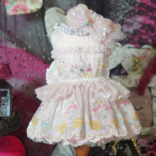 ﾋﾟﾝｸｼﾝﾃﾞﾚﾗﾜﾝﾋﾟｰｽ【miss blue pet】