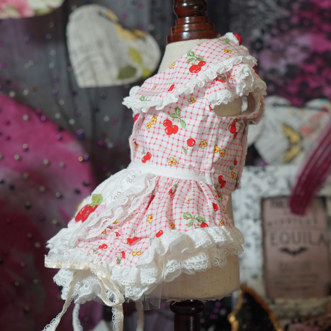 Little Cherry dress【miss blue pet】