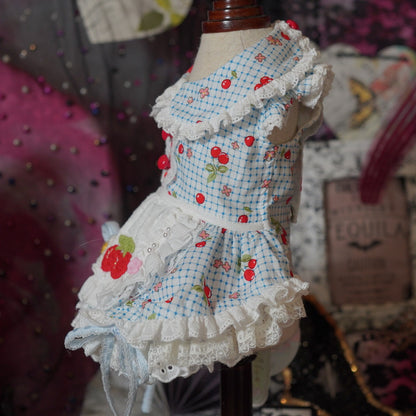 Little Cherry dress【miss blue pet】