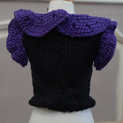 52-sweater black with iris embroidery