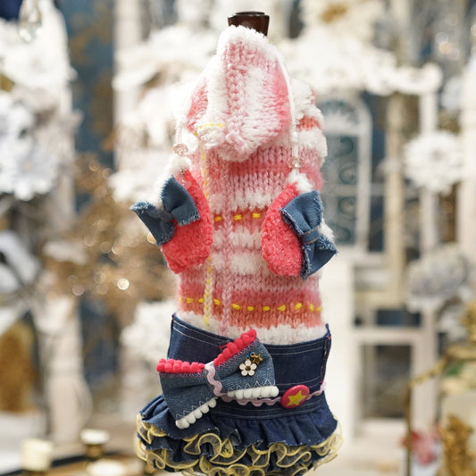 ﾋﾟﾝｸｼｭｶﾞｰﾆｯﾄﾜﾝﾋﾟｰｽ【OROKU】