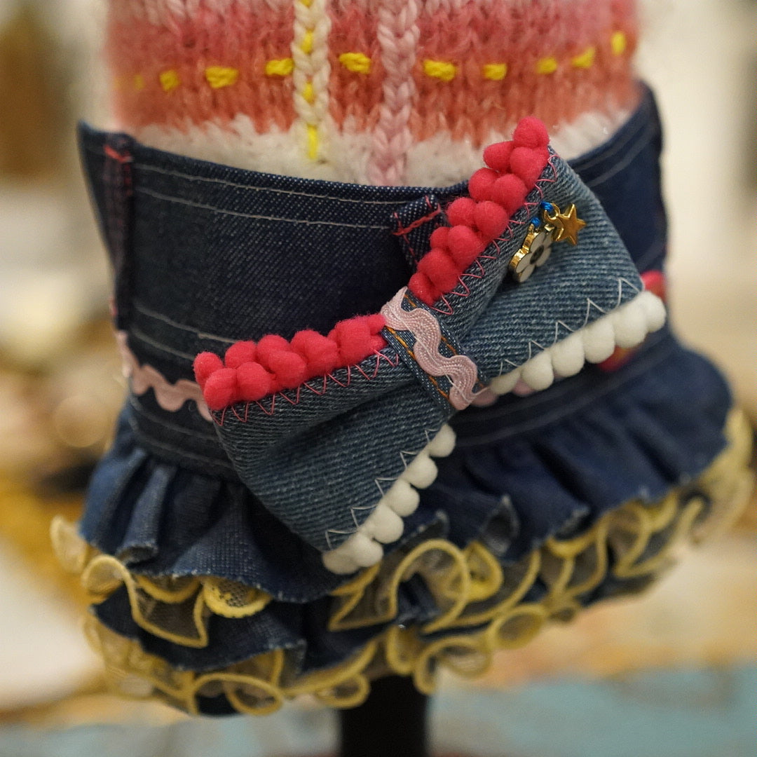 ﾋﾟﾝｸｼｭｶﾞｰﾆｯﾄﾜﾝﾋﾟｰｽ【OROKU】