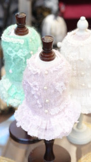 Pearl ruban dress【Miss blue pet】