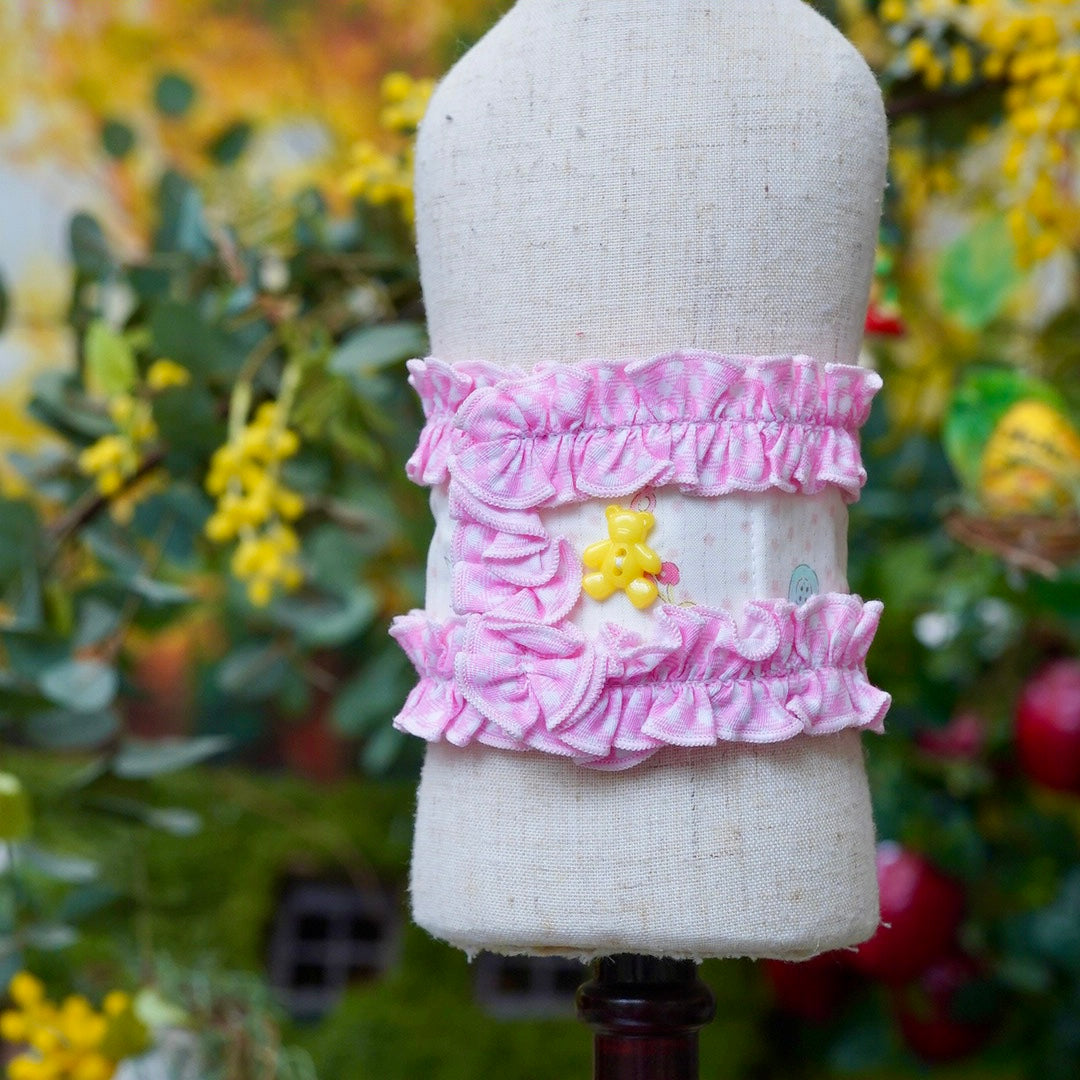 ギンガムチェックくまちゃんシャツ【Miss blue pet】