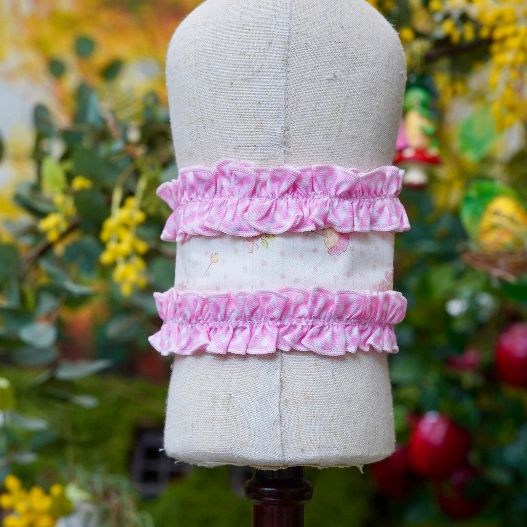 ギンガムチェックくまちゃんシャツ【Miss blue pet】