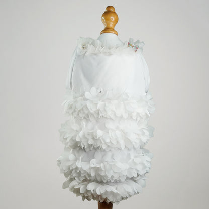 Dress lycra top petals and swarovski【It-Dogs】