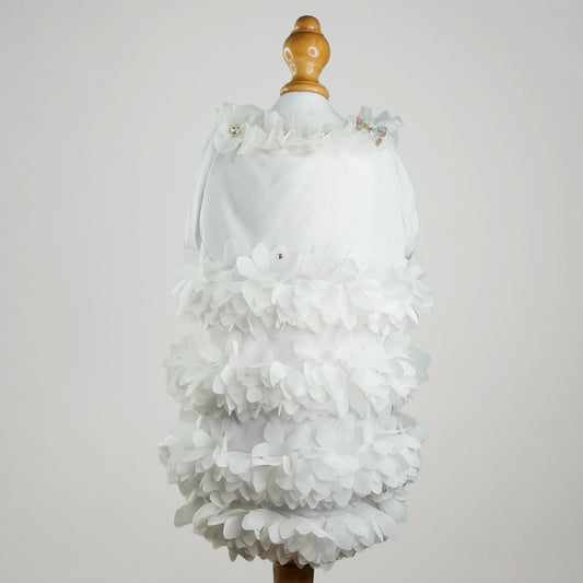 Dress lycra top petals and swarovski【It-Dogs】